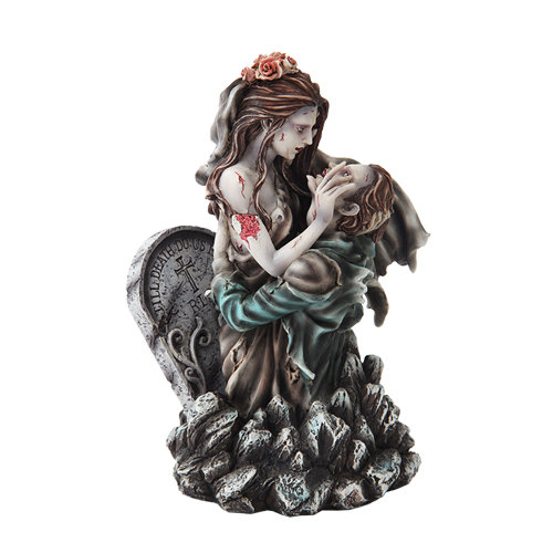Свадьба - Halloween Zombie Lovers Love Never Dies Bride and Groom Till Death Do us Part Gothic Wedding Cake Toppers - Fun Painted Resin Figurines-R3B
