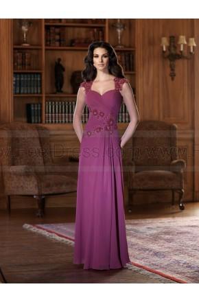 Mariage - A-line Floor-length Sweetheart Chiffon Burgundy Mother of the Bride Dress