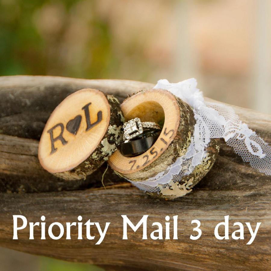 Wedding - Mini Log Ring Boxes Wedding Ring Box Wood Ring Box Proposal Ring Box Engagement Ring Box Wedding Ring Holder Custom Ring Box Rustic Wooden