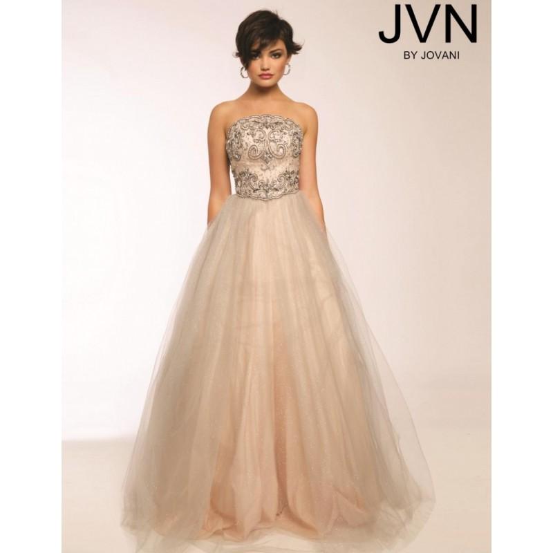 Hochzeit - Jovani JVN24733 Beaded Tulle Ballgown - Brand Prom Dresses