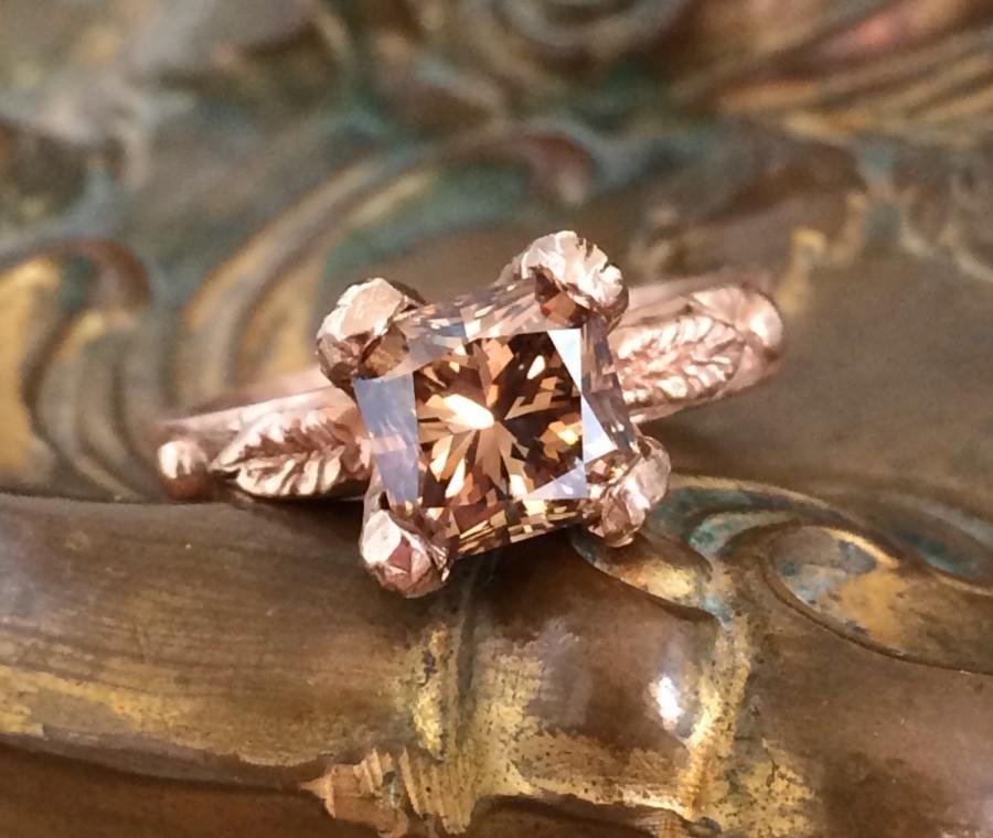زفاف - Floral Diamond Engagement Ring - Ready to Ship