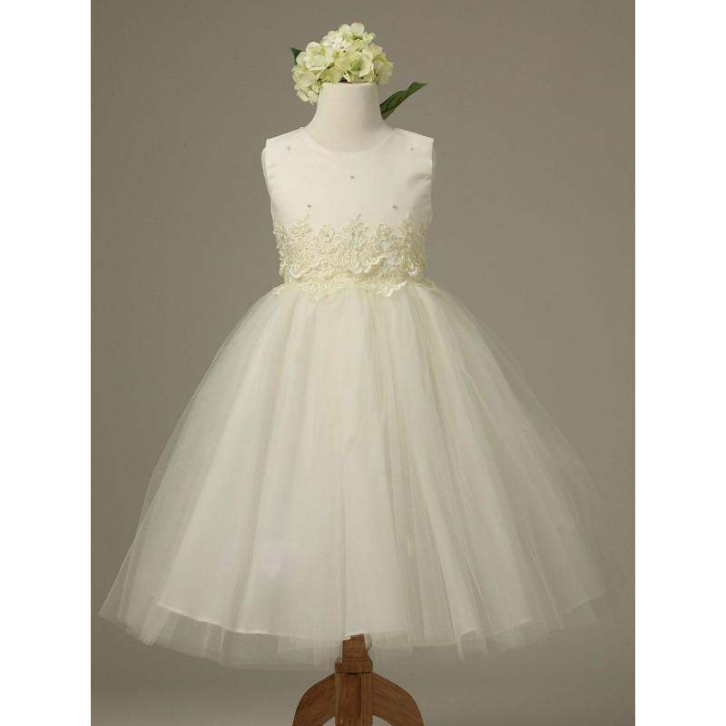 Hochzeit - Ivory Cinderella Tulle Flower Girl Dress Style: D1098 - Charming Wedding Party Dresses