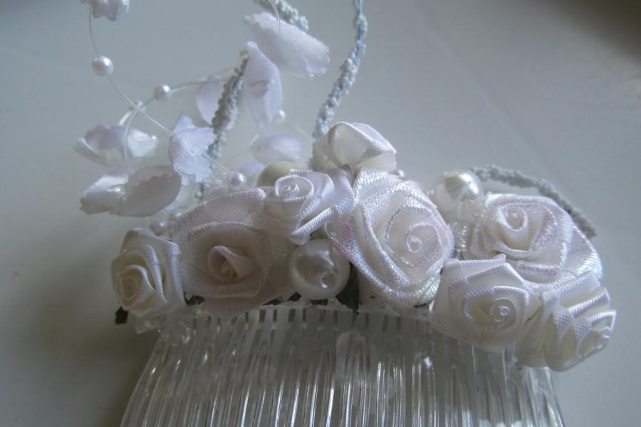 Свадьба - Bridal Hair Comb, Decorated Hair Comb