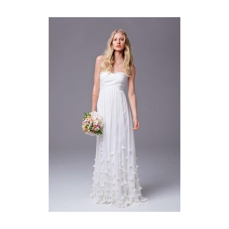 Wedding - Jenny Yoo - Silk crinkle chiffon wedding dress - Stunning Cheap Wedding Dresses