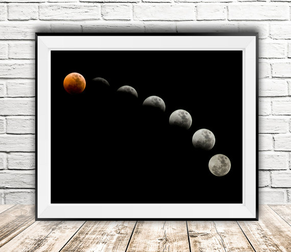 Свадьба - Moon print art, Moon digital, Moon phases, Full moon, Photography art, Moon light, Illustration art, Wall decor, Gift, InstantDownloadArt1