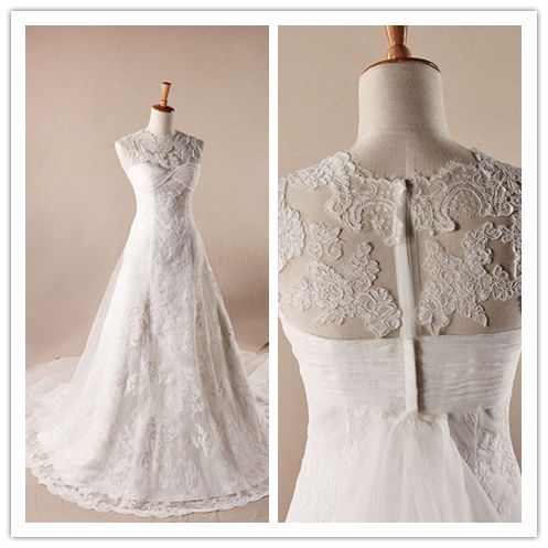 Hochzeit - A-line Lace Wedding Dresses 