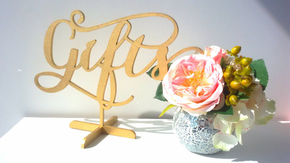 Mariage - Gifts Table Sign for Weddings, Sign for Bridal Shower.