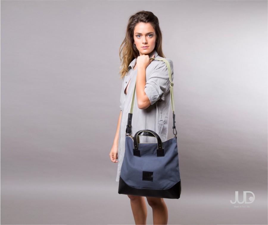 Hochzeit - Gray leather tote - leather handbag SALE women leather bags - leather shoulder bag - office bag - gray leather bag - leather bag