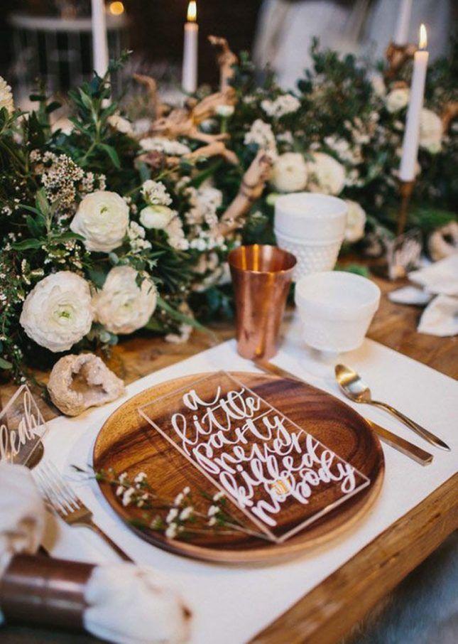 زفاف - 15 Stylish Wedding Table Setting Ideas For Every Couple