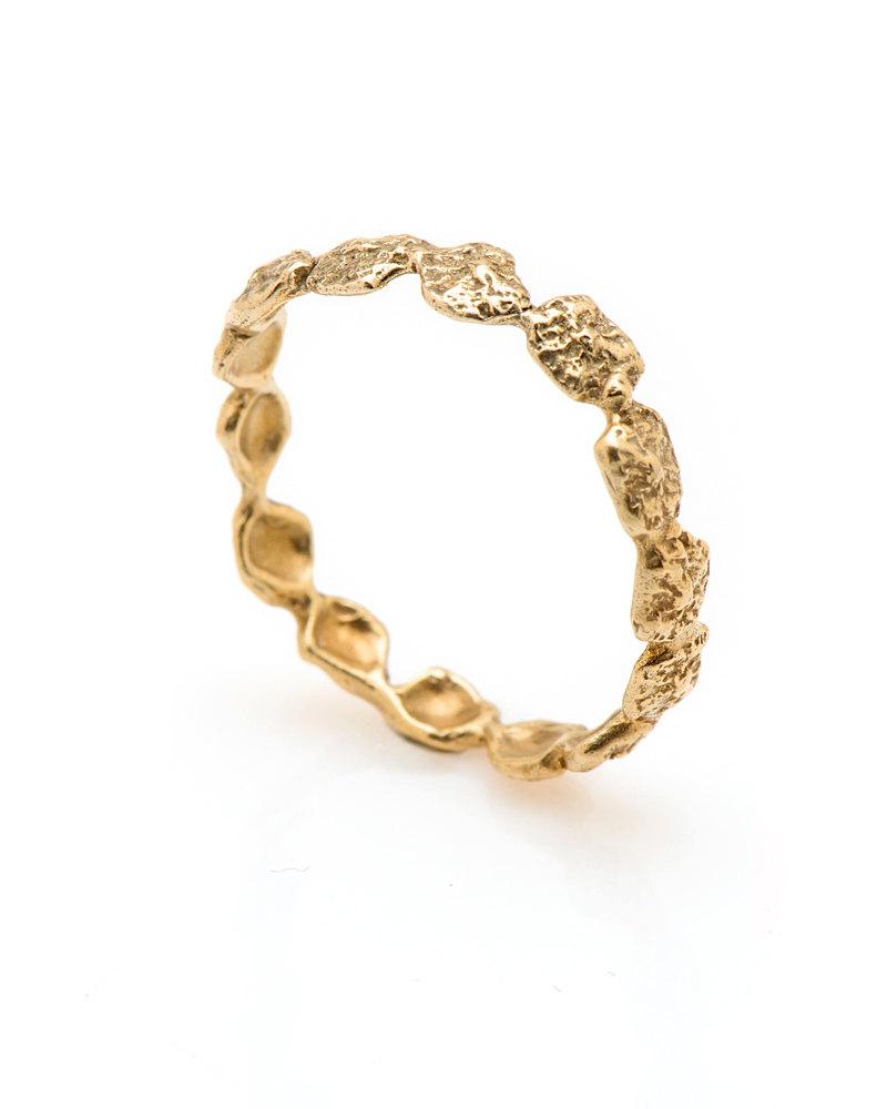 زفاف - Solid gold wedding band, wedding ring, solid gold ring band, stacking ring, dainty gold ring, solid gold.