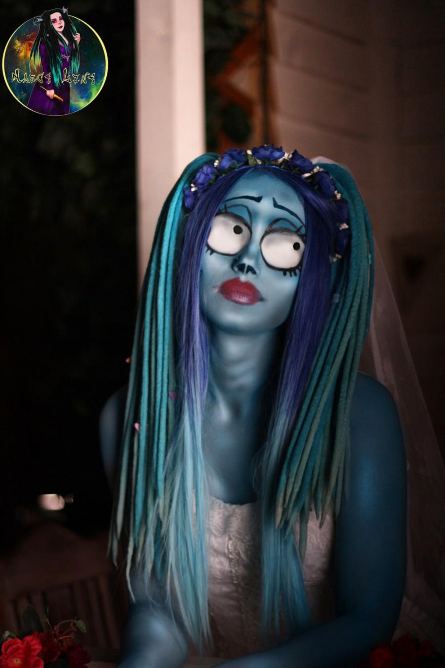 Свадьба - Wool dreads Halloween Corpse Bride double ended dreads DE dreadlocks set for full head custom