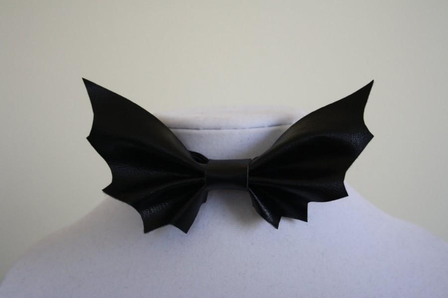 Mariage - batman bowtie black - bat bow tie for men