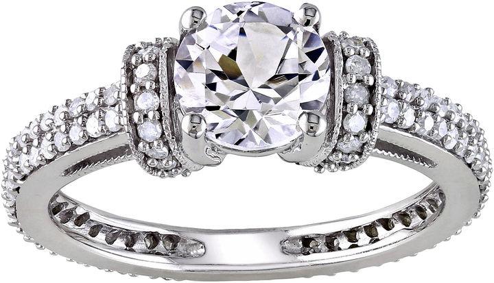 Wedding - FINE JEWELRY  CT. T.W. Diamond & Lab-Created White Sapphire Engagement Ring