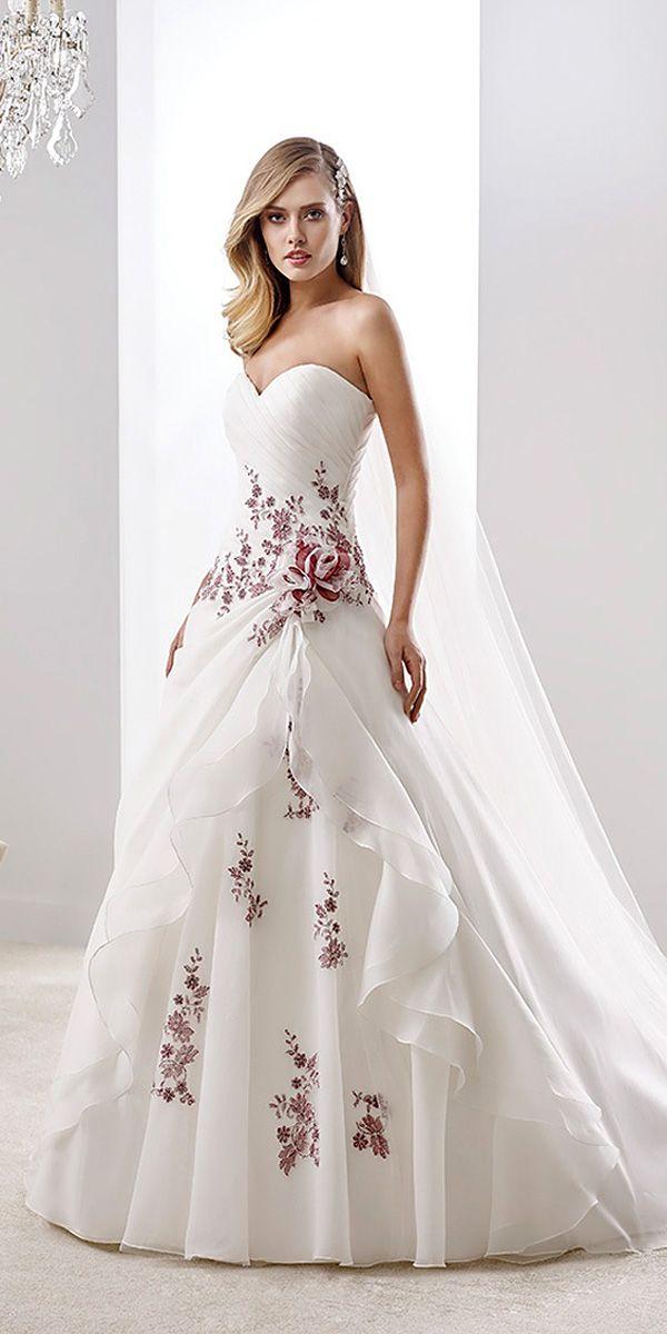 Wedding - 24 Gorgeous Floral Applique Wedding Dresses - Trend For 2016
