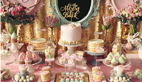 زفاف - To The Moon and Back Wedding Cake Topper