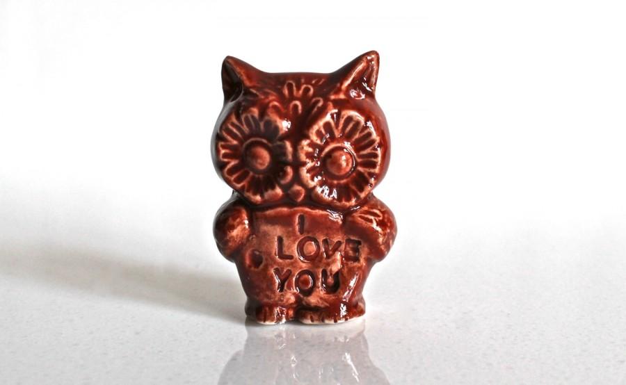 Mariage - Personalized Wedding cake topper - Personalized wedding cake topper-  Owl home decor-Personalized Pottery.Pottery wedding favor .Ceramic owl