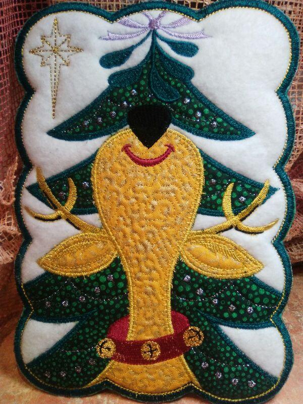 Wedding - napkin Large Mug rug Placemats Home Decor Embroidered Trivets Table mat Embroidered Christmas Trivets