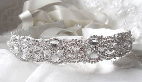 زفاف - Crystal Victorian wedding headband, Art Deco Rhinestone Bridal Headband, Vintage Inspired Hair Accessory (Haute Couture)