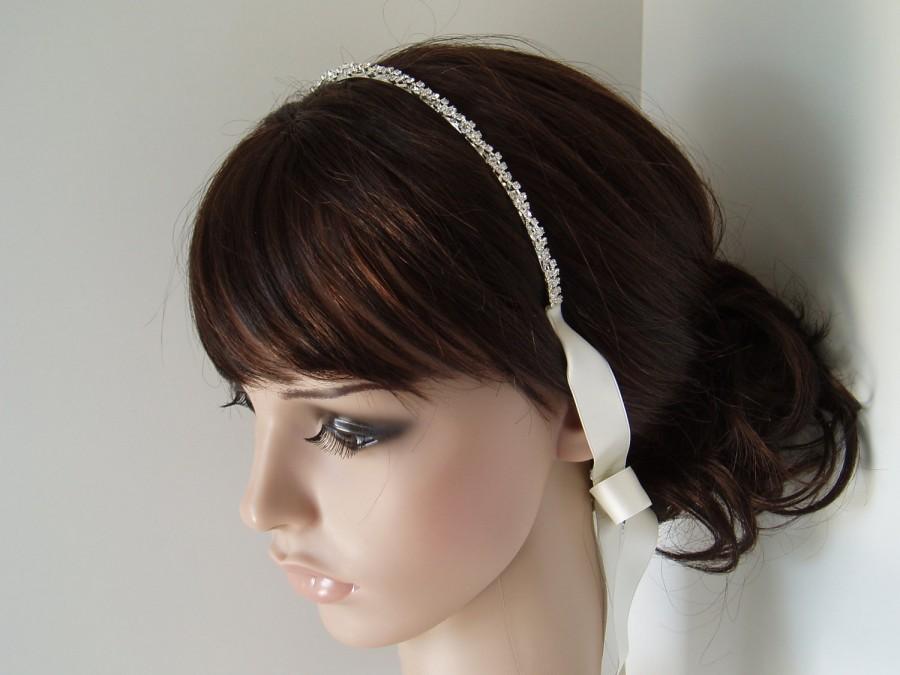 Hochzeit - Wedding Headband Bridal Headbands Headpiece Hair Piece hairpiece Rhinestone Crystal Accessories Bridal Accessory