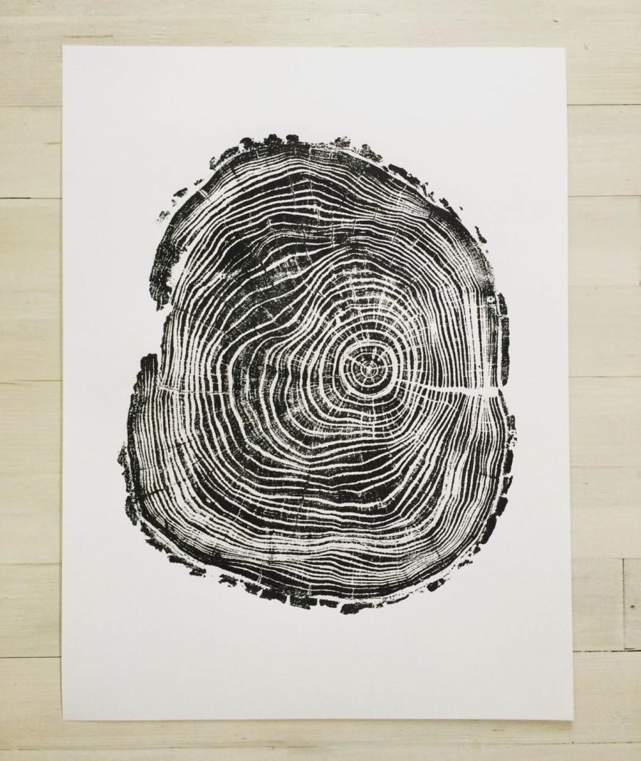 زفاف - Locust Trunk. Original Woodblock print. 18x24 inches