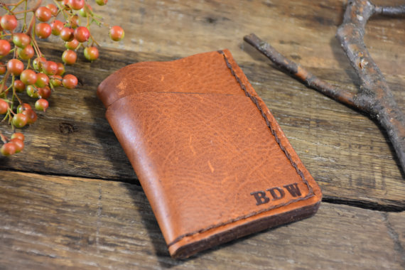 Свадьба - Front Pocket mens Wallet , Personalized Leather wallet Leather card wallet, Minimalist wallet Slim wallet Credit , Groomsmen Gift,NL103