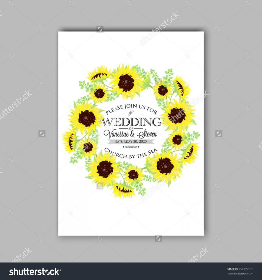 Wedding - Wedding card or invitation with abstract floral background.