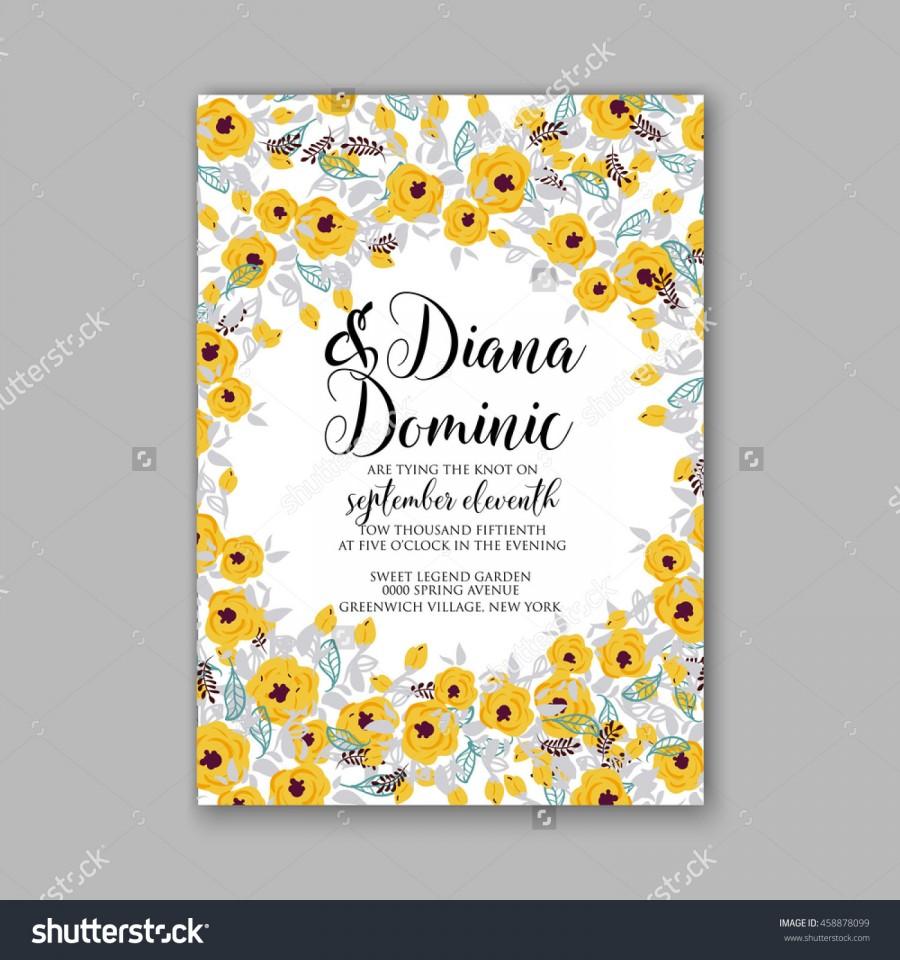 Mariage - Wedding card or invitation with abstract floral background. Greeting postcard in grunge or retro vector Elegance pattern with flowers roses floral illustration vintage style Valentine anniversary