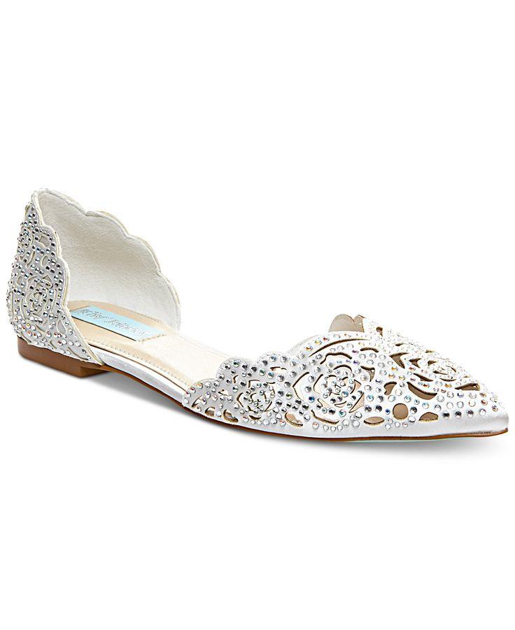 Hochzeit - Blue By Betsey Johnson Lucy Embellished Flats