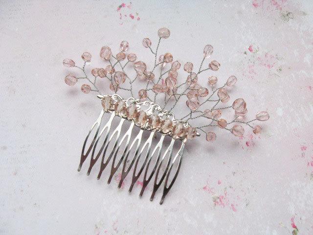 beaded hair comb
