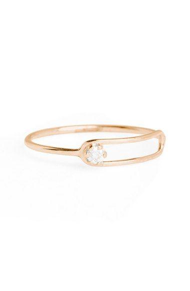 Wedding - 'Nimbus' Diamond Oblong Ring