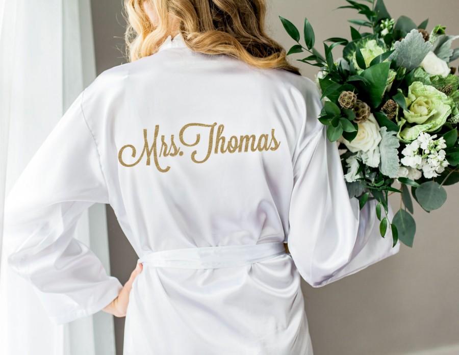 Mariage - Wedding Robe for Bride and Bridesmaids, Bridal Party Robes for Bride to Be, Personalized and Monogram Options (Item - ROB100)