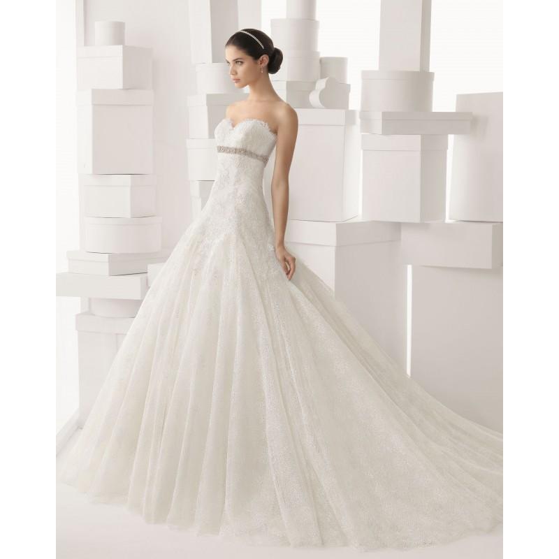 Mariage - Honorable A-line Sweetheart Beading Lace Sweep/Brush Train Tulle Wedding Dresses - Dressesular.com