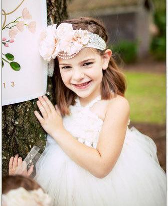 Свадьба - Ivory Flower Girl Tutu Dress baby dress toddler birthday dress wedding tutu dress Newborn 1t-8t