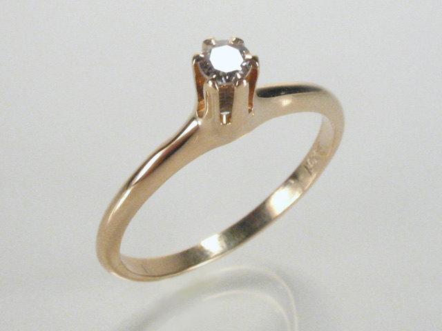 زفاف - Antique Single Cut Diamond Engagement Ring