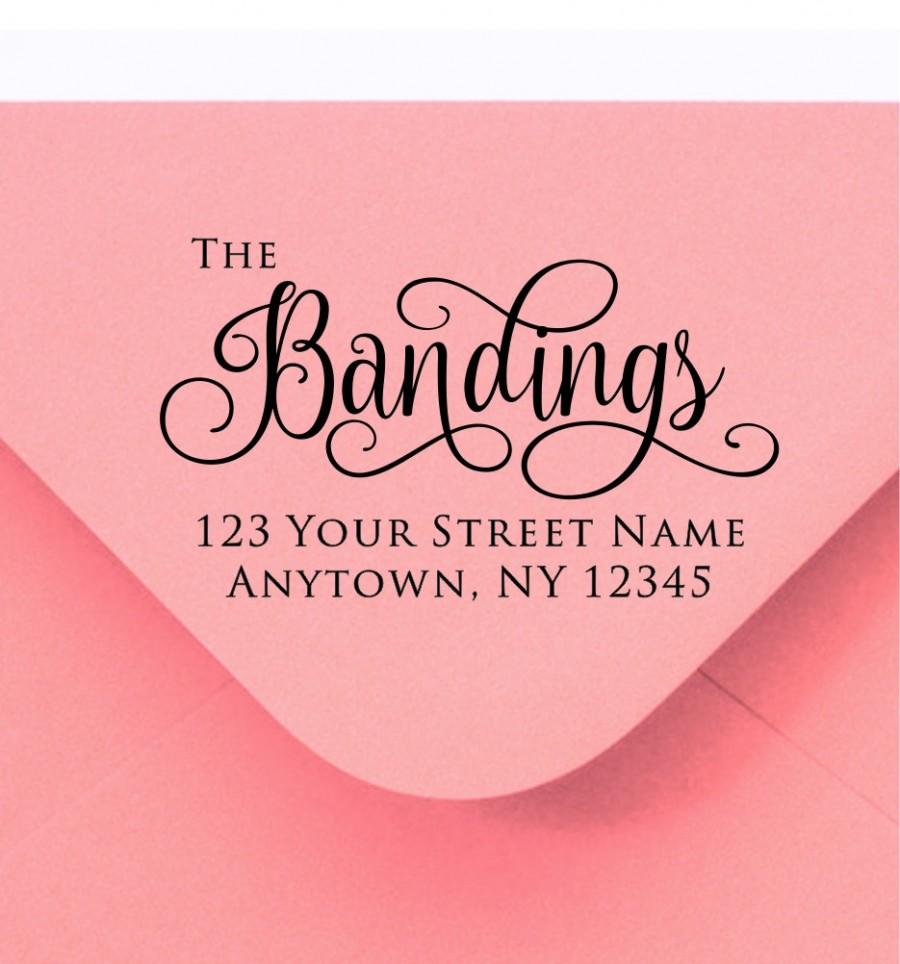 Hochzeit - Address stamp self inking - Wedding Gift, Bridal Shower Gift, Realtor Gift, Housewarming Gift, Christmas gift R296