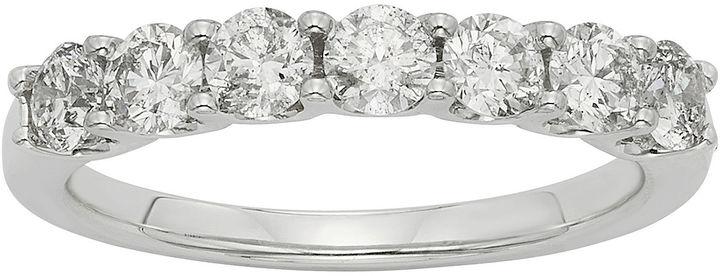 زفاف - MODERN BRIDE 3/4 CT. T.W. Certified Diamond 14K White Gold Wedding Band Ring