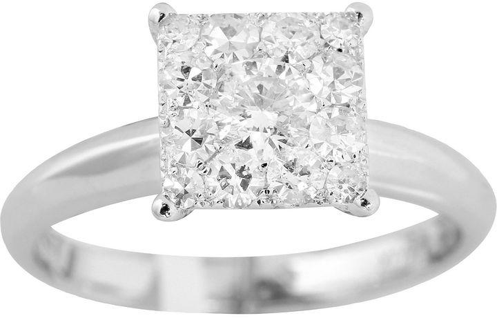 Wedding - MODERN BRIDE Brilliant Dream  3/4 CT. T.W. Princess-Style Diamond Engagement Ring