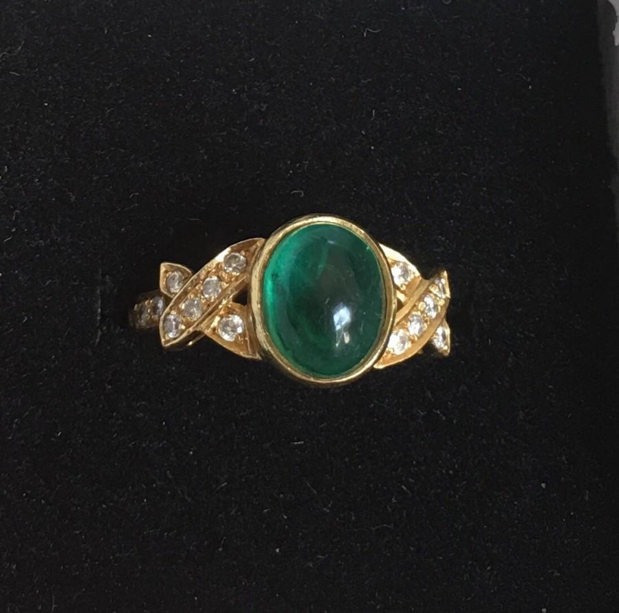 زفاف - Sale: Estate Emerald and Diamond xoxo Ring