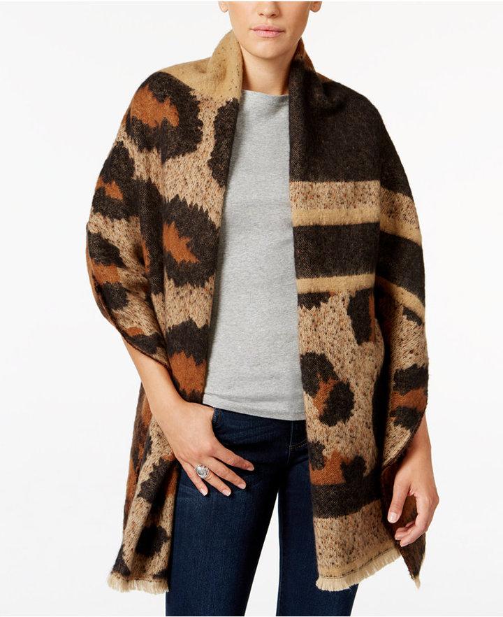 Mariage - INC International Concepts Oversized Leopard-Print Wrap, Only at Macy's