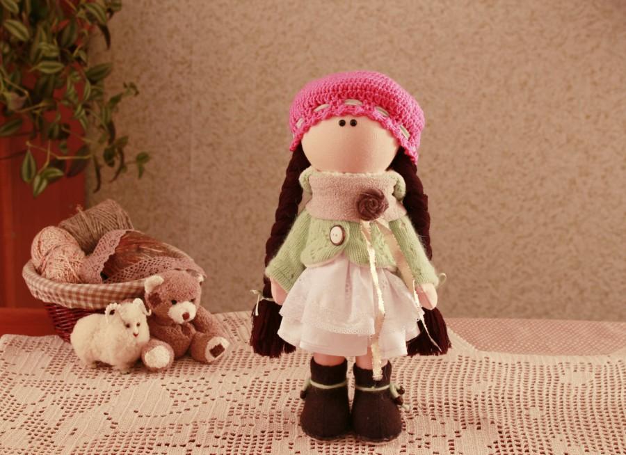Mariage - Rag doll handmade OOAK art doll collectible doll toy kingdom children toys exclusive gift home decoration souvenir doll cloth doll soft toy