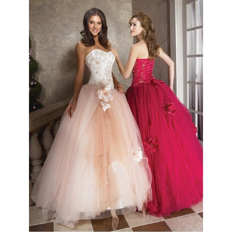 زفاف - 2017 A Line Ball Gown Best Selling Wonderful Embroidery Flowers Prom Dresses New In Canada Prom Dress Prices - dressosity.com