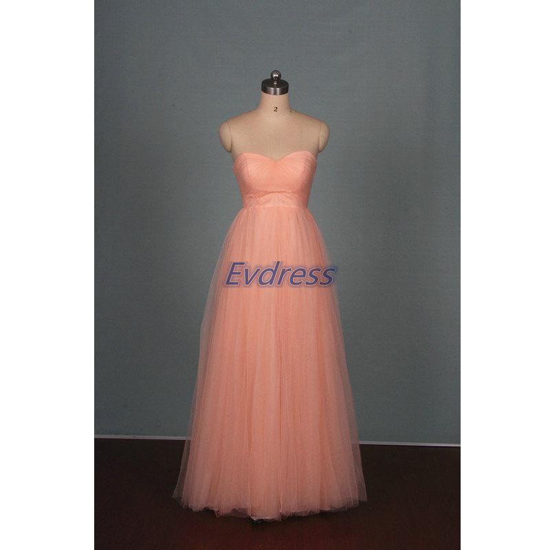 Mariage - Coral Bridesmaid Dress,Long coral Bridesmaid Dress,Elegant Long coral Dress,Bridesmaid gowns,Sage Evening Prom Dress,Bridesmaid Dresses