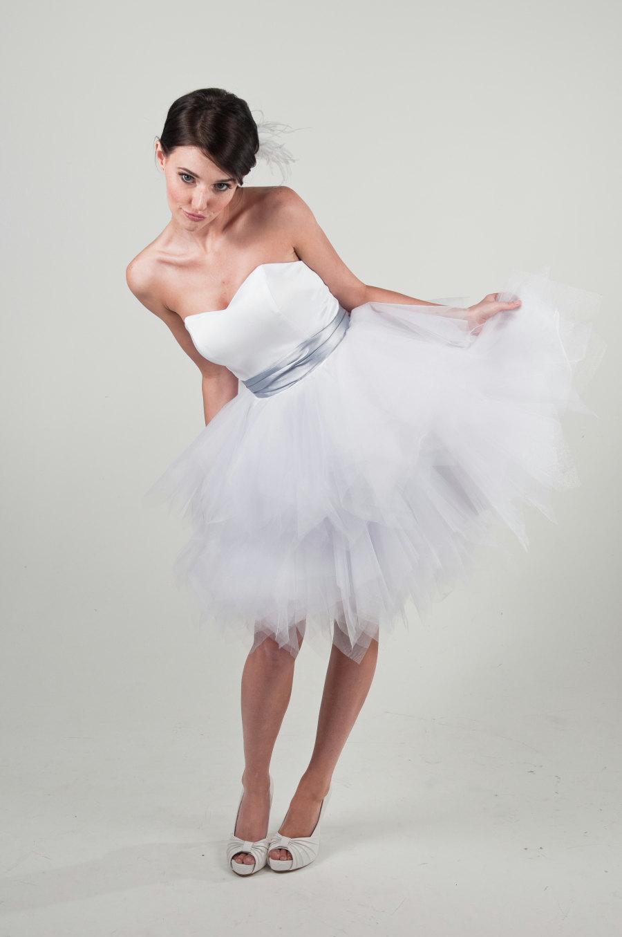 زفاف - Elisa - Short Wedding Dress - Reception Dress