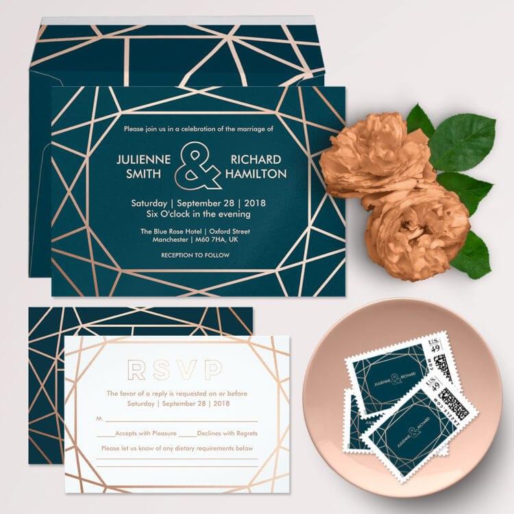 Mariage - Modern Geometric Wedding Suite