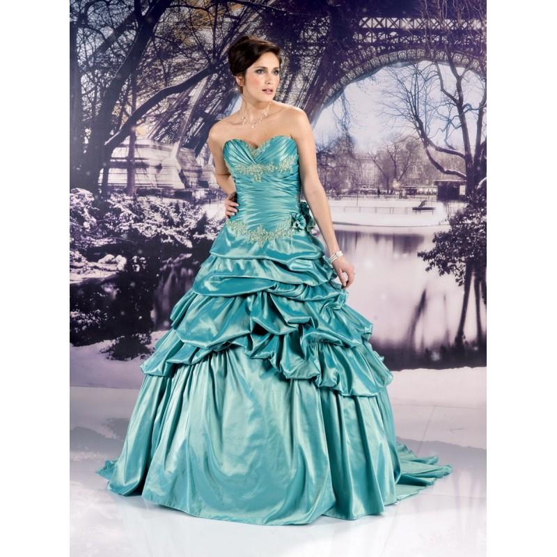 Mariage - Miss Paris, 133-29 turquoise - Superbes robes de mariée pas cher 
