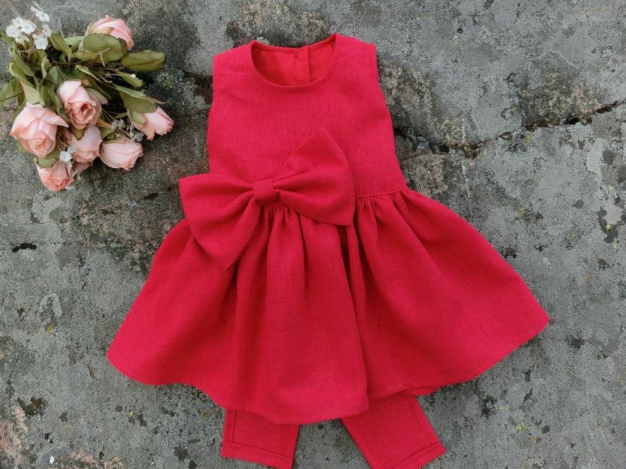 Hochzeit - Baby girl Christmas dress. Baby girl thanksgiving dress. Baby holiday dress. Baby girl first Christmas dress. Red baby girl dress