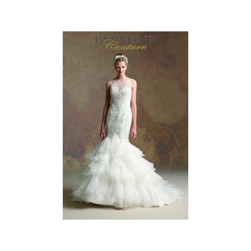 زفاف - Jasmine Couture T152001 - Burgundy Evening Dresses