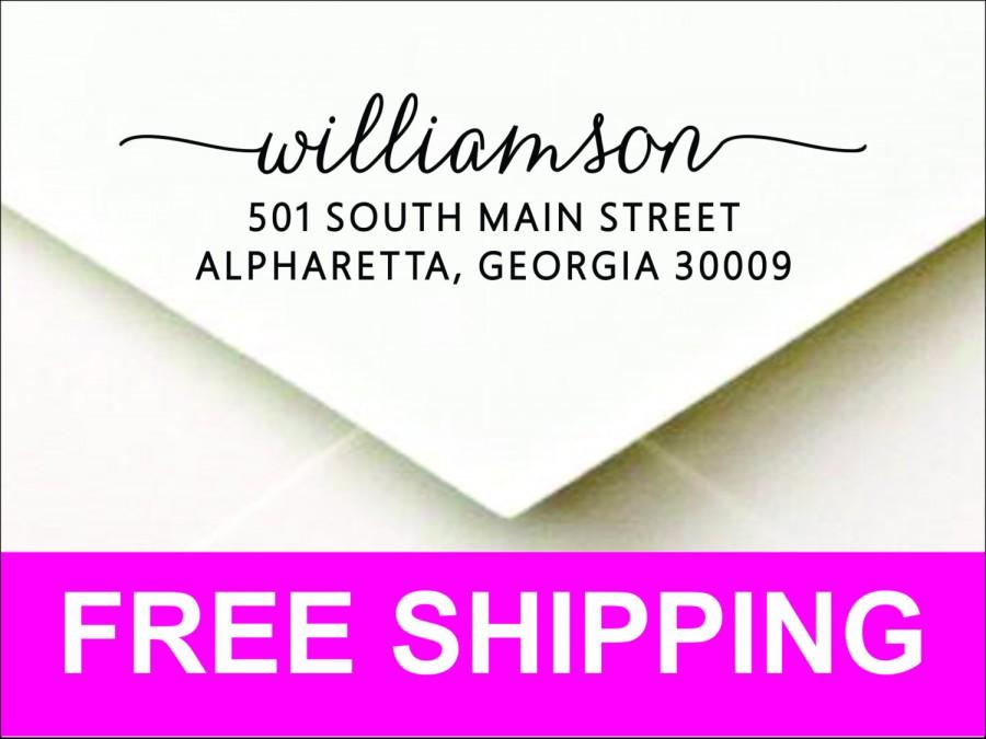 Mariage - Personalized Custom Self Inking Return Address Stamp - Fast Free Shipping-Great Wedding or Housewarming Gift! - WEBCP2770