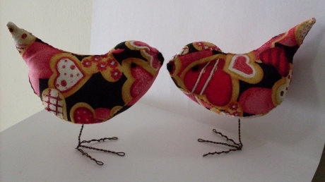 Mariage - Hearts Galore Pr. Love Birds Wedding Cake Topper Decorations Ornaments