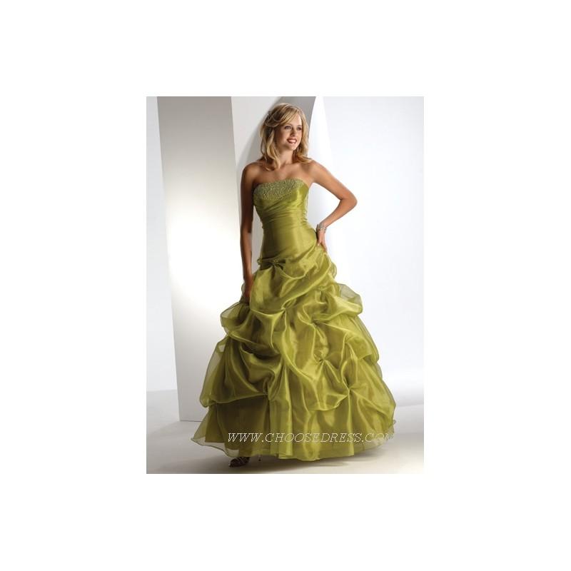 زفاف - Strapless Organza Pick-up Prom Dresses (KP0019) - Crazy Sale Formal Dresses